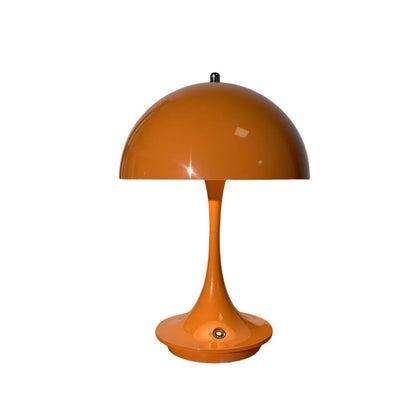 Anyhouz Luxury Lamp Orange Mushroom Home Decor Wirless Rechargeable Table Accents for Bedroom Hotel Living Room-Table Lamps-PEROZ Accessories