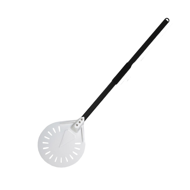 Anygleam Pizza Shovel 102.5cm Silver for Perforated Peel with Metal Handle Oven Turning Baking Accessory-Spatula and Shovel-PEROZ Accessories