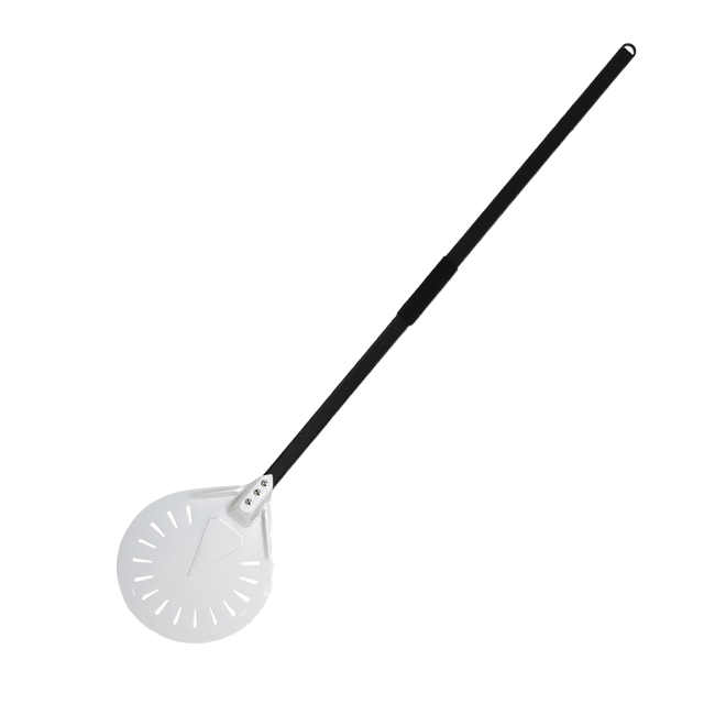 Anygleam Pizza Shovel 118cm Silver for Perforated Peel with Metal Handle Oven Turning Baking Accessory-Spatula and Shovel-PEROZ Accessories