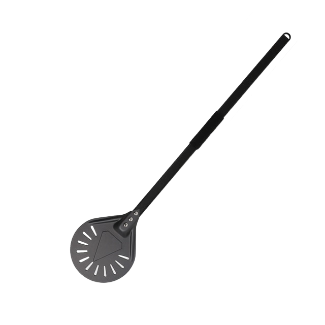 Anygleam Pizza Shovel 100cm Dark Grey for Perforated Peel with Metal Handle Oven Turning Baking Accessory-Spatula and Shovel-PEROZ Accessories