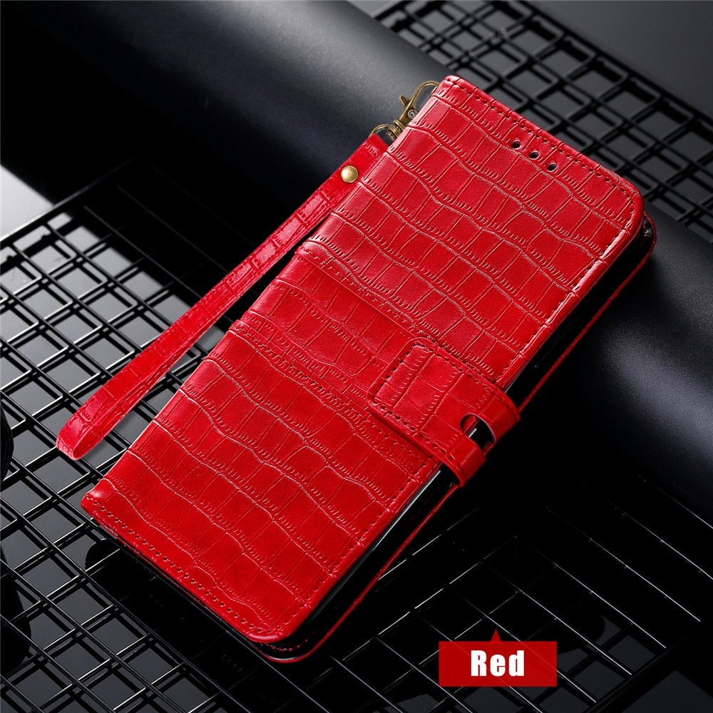 Anymob Samsung Red Leather Case Cover 3D Flip Wallet Phone Protection-Mobile Phone Cases-PEROZ Accessories