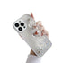 Anymob iPhone White Crystal Heart Bracelet Phone Chain Case Glitter Soft Cover-Mobile Phone Cases-PEROZ Accessories