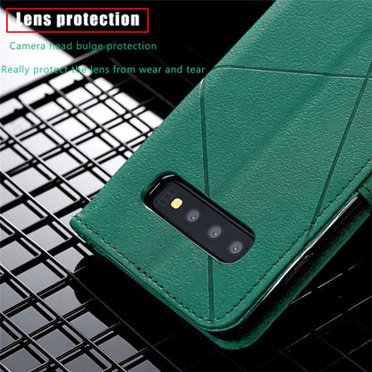 Anymob Samsung Ocean Blue Cat Leather Flip Case Wallet Phone Cover Protection-Mobile Phone Cases-PEROZ Accessories