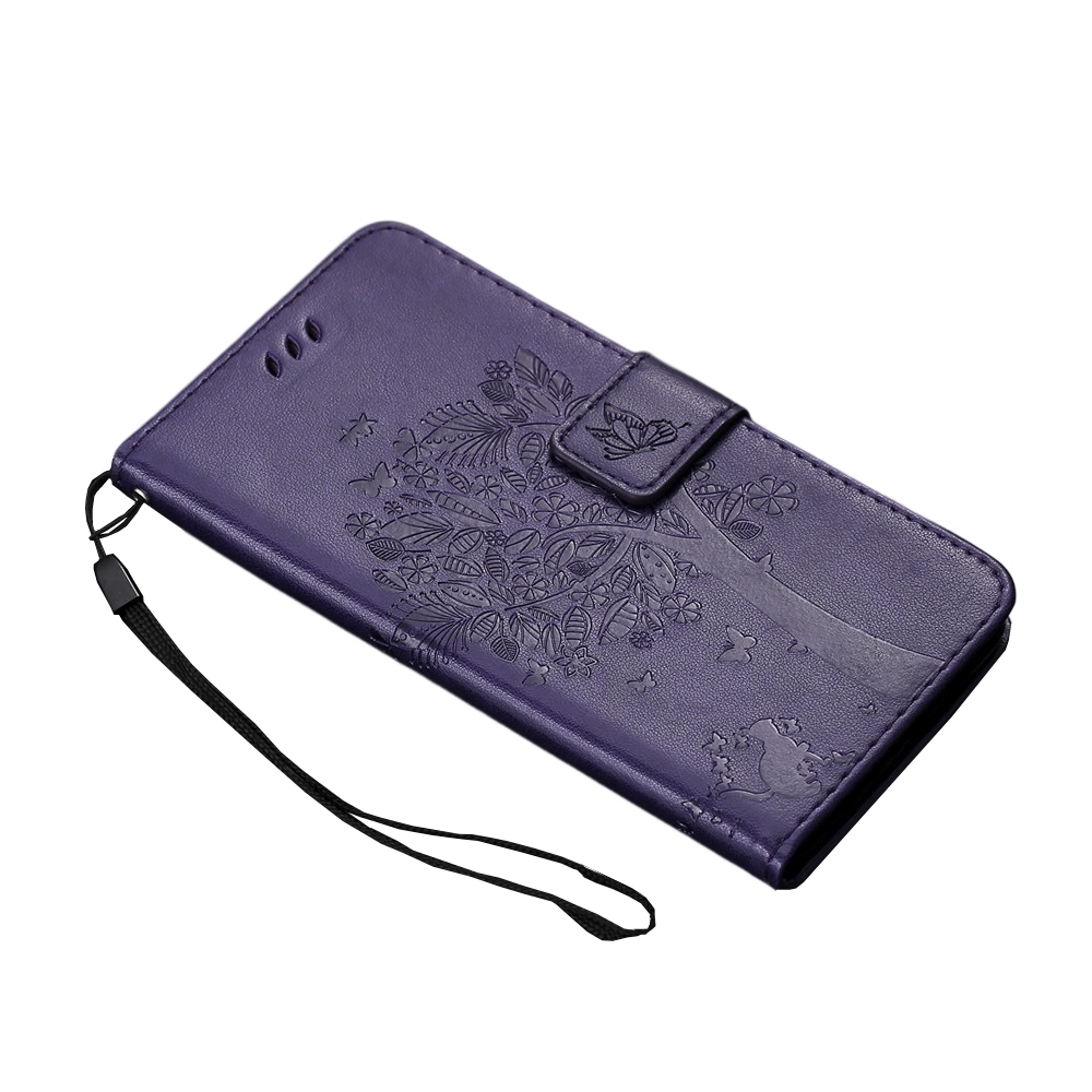 Anymob Samsung Violet Leather Flip Case Wallet Cases Phone Bag Shell Cover-Mobile Phone Cases-PEROZ Accessories