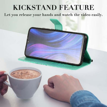 Anymob Xiaomi Redmi Case Green Tree Book Leather Flip Phone Cover Wallet 3D Case Cover Protection-Mobile Phone Cases-PEROZ Accessories