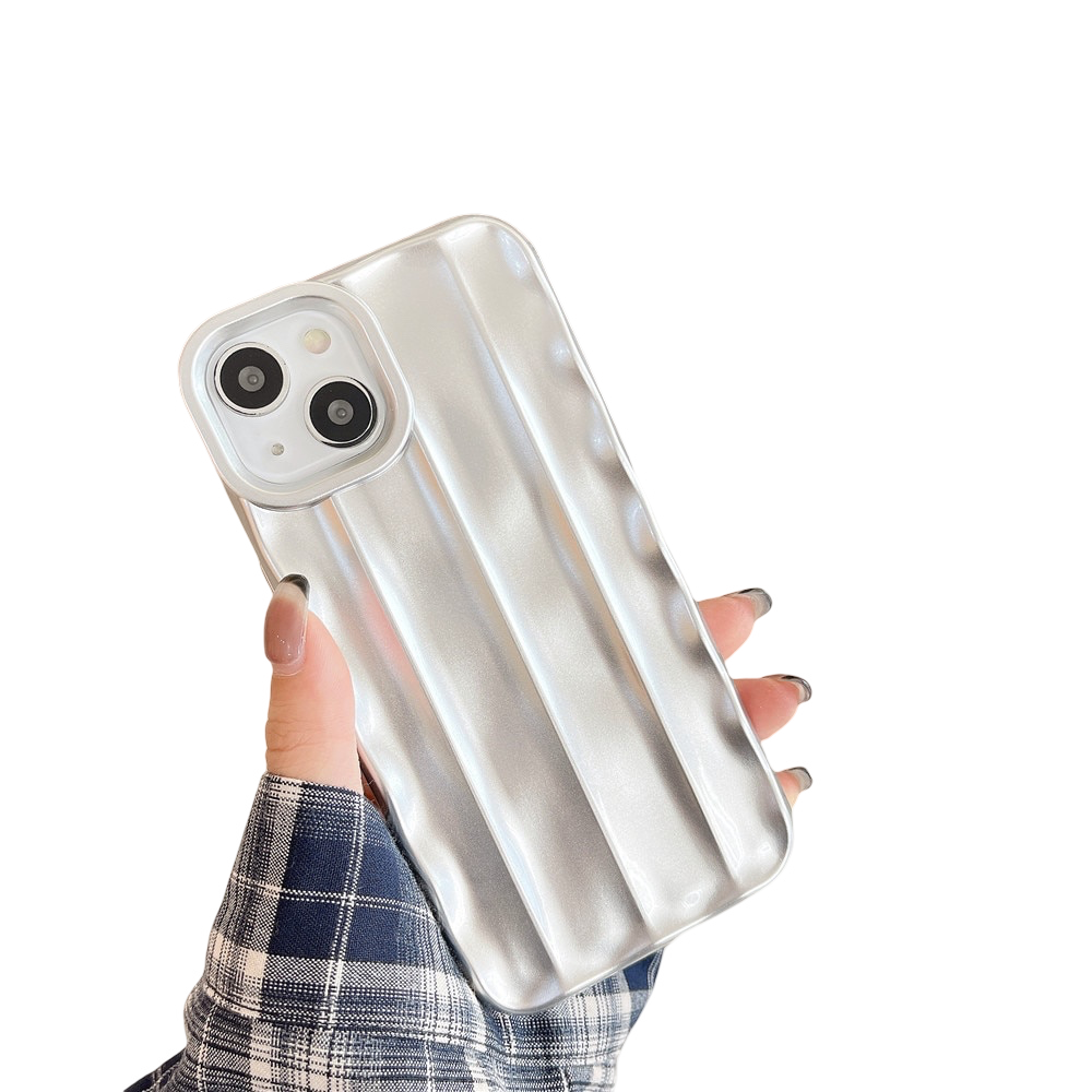 Anymob iPhone Case Silver Water Ripple Shockproof Soft Silicone Back Cover Bumper-Mobile Phone Cases-PEROZ Accessories