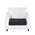 Anyhouz Sofa Cover Black Polyester Thick Stretchable Cushion For Living Room 1Pc Normal Size 145-185cm-Slipcovers-PEROZ Accessories
