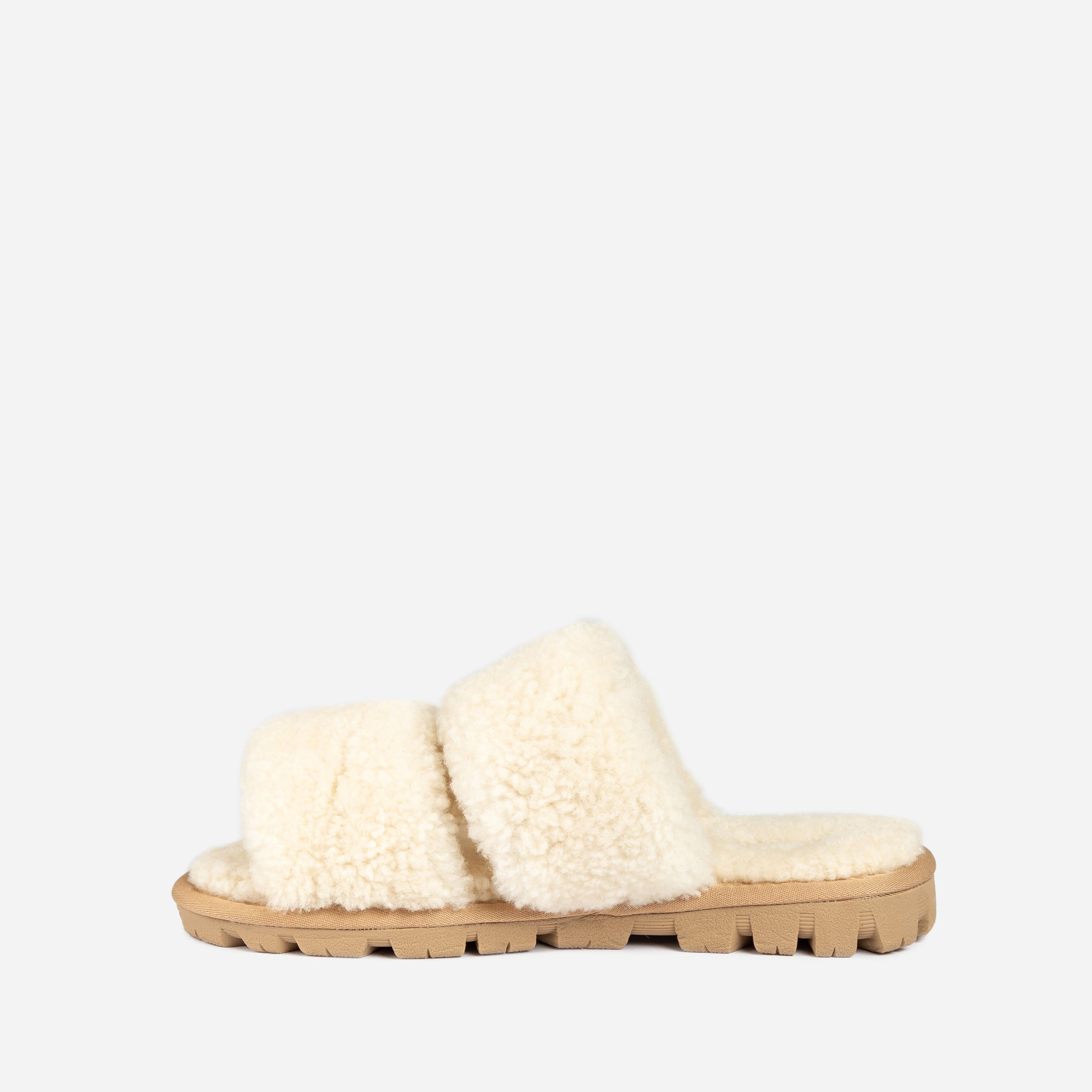 Ugg Evelyn Curly Slide-Boots-PEROZ Accessories