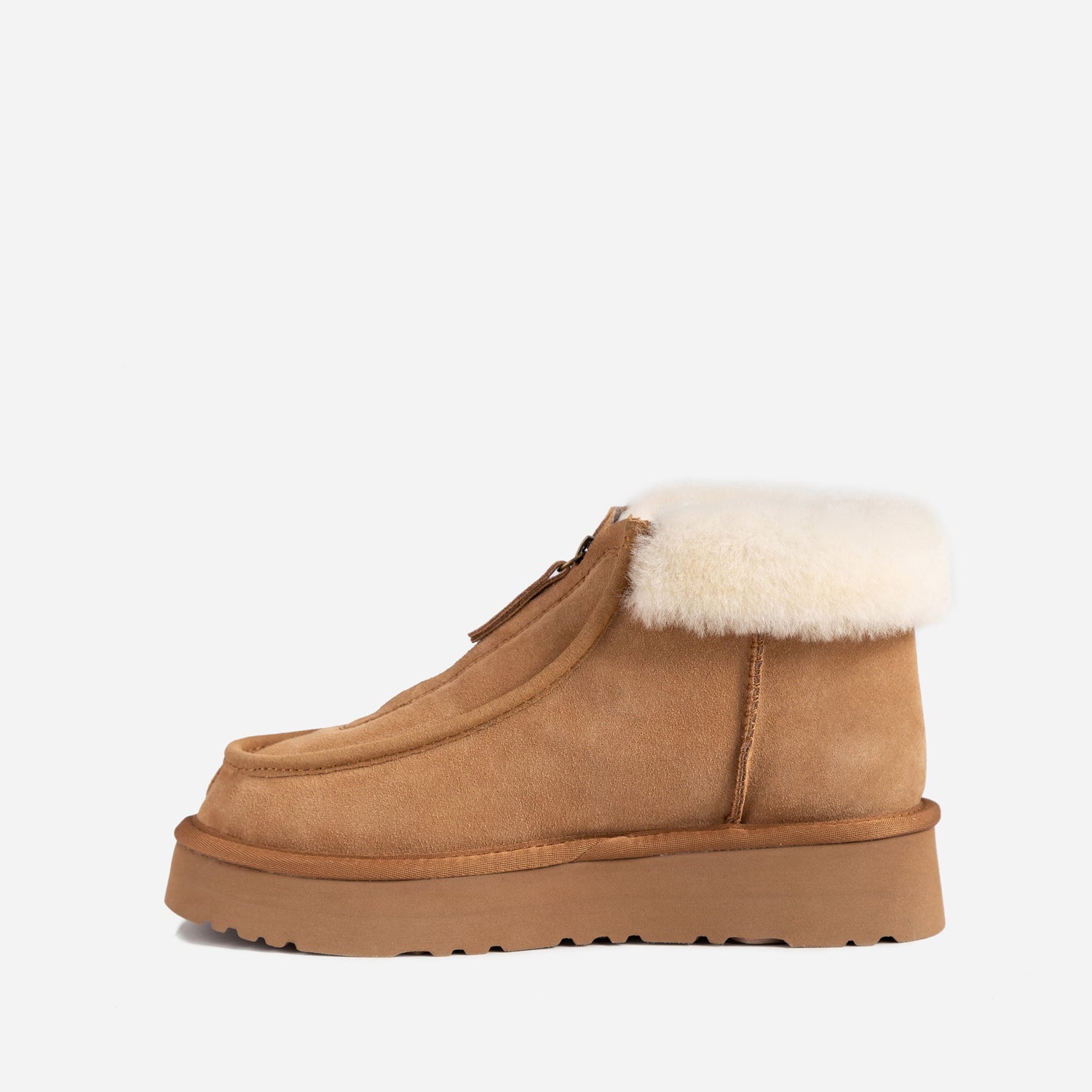 Ugg Della Platform Zip Boots-Boots-PEROZ Accessories