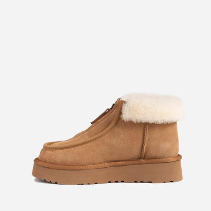 Ugg Della Platform Zip Boots-Boots-PEROZ Accessories