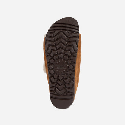 UGG Aussie Shearling Buckled Sandals-Moccasins-PEROZ Accessories