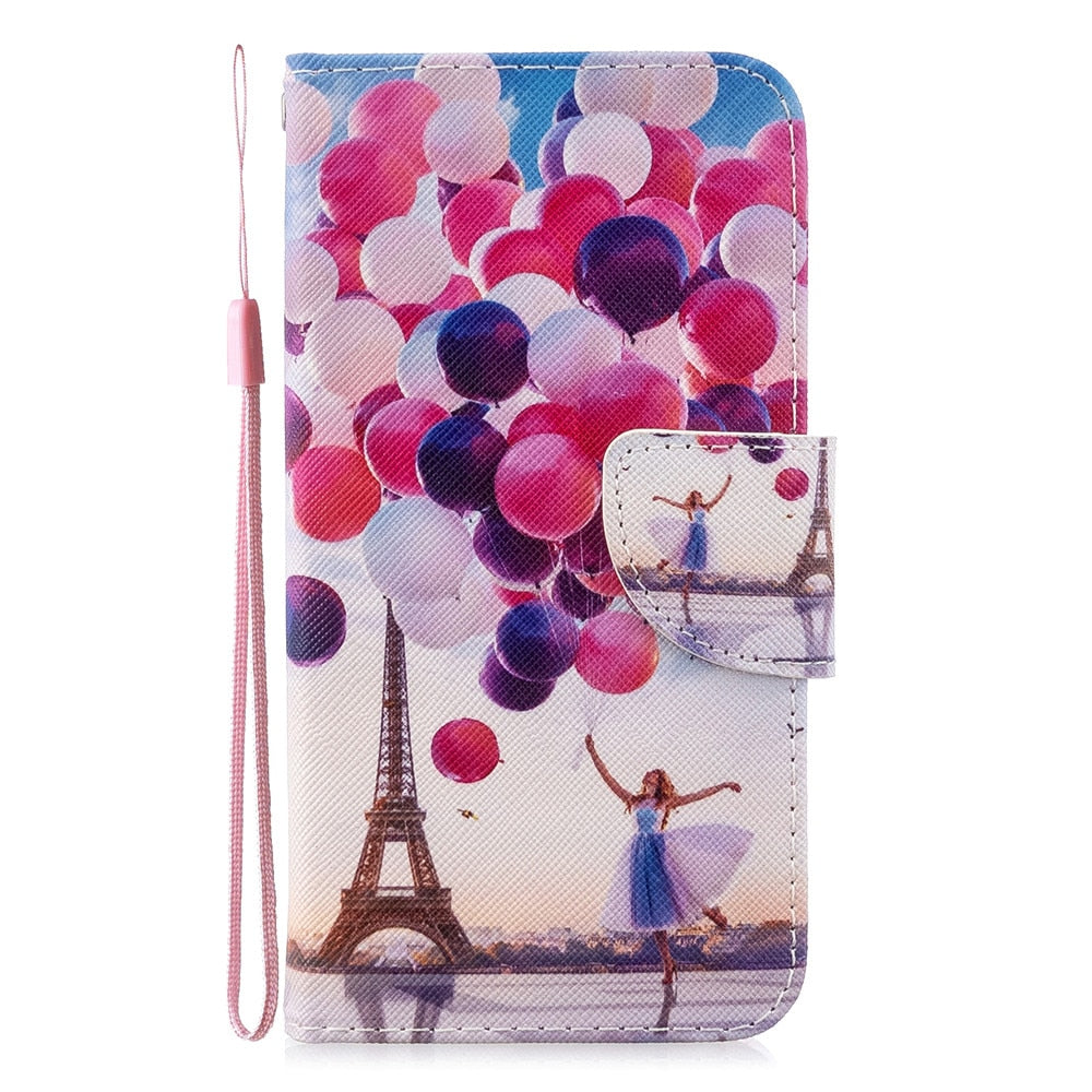 Anymob Xiaomi Redmi Leather Case Flip Fashionable Balloons Cover Wallet-Mobile Phone Cases-PEROZ Accessories