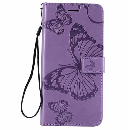 Anymob Samsung Purple Flip Case Leather Wallet Phone Cover Protection-Mobile Phone Cases-PEROZ Accessories