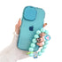 Anymob iPhone Blue Makeup Mirror Phone Case Shockproof Silicone Bracelet Cover-Mobile Phone Cases-PEROZ Accessories