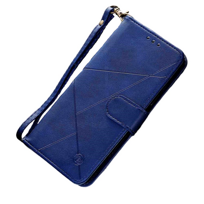 Anymob Samsung Ocean Blue Cat Leather Flip Case Wallet Phone Cover Protection-Mobile Phone Cases-PEROZ Accessories