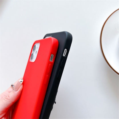 Anymob iPhone Black Crossbody Necklace Strap Lanyard Cord Phone Case Silicone Cover-Mobile Phone Cases-PEROZ Accessories