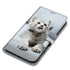 Anymob Samsung Gray Kitten Cute Animal Painted Leather Phone Case Flip Wallet Phone Bag Cover-Mobile Phone Cases-PEROZ Accessories