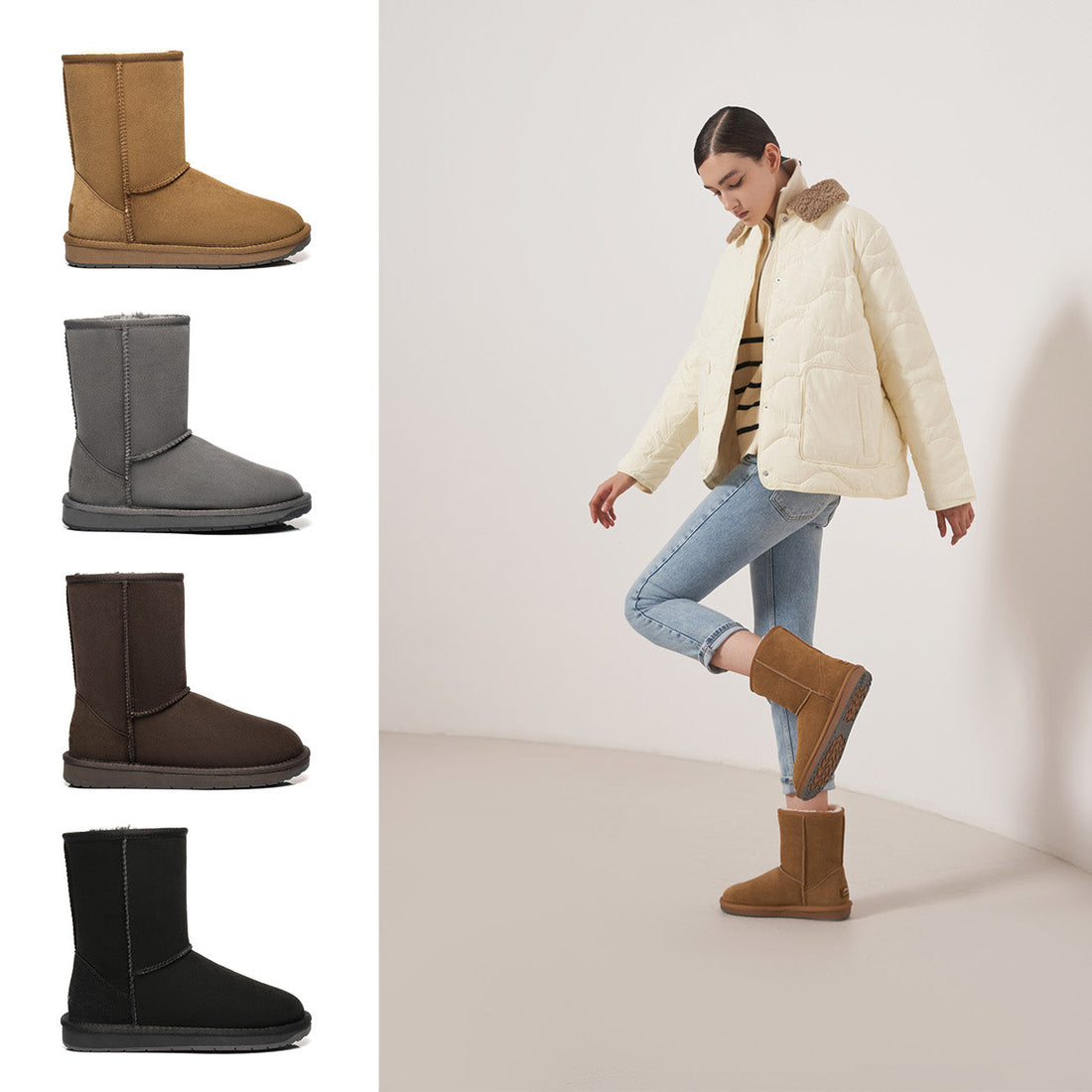 TARRAMARRA Short Classic Sheepskin UGG Boots-Boots-PEROZ Accessories