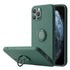 Anymob iPhone Case Army Green Soft Liquid Silicon Ring Holder Shockproof Candy Back Cover-Mobile Phone Cases-PEROZ Accessories