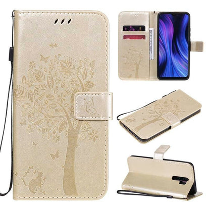 Anymob Samsung Case Dirty White 3D Tree Flip Leather Phone Magnetic Wallet Stand Cover With Card Slot-Mobile Phone Cases-PEROZ Accessories