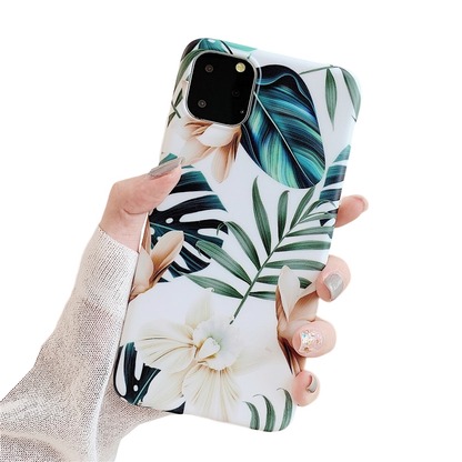 Anymob iPhone White Orchid Case Back Cover Silicone Phone Cases-Mobile Phone Cases-PEROZ Accessories