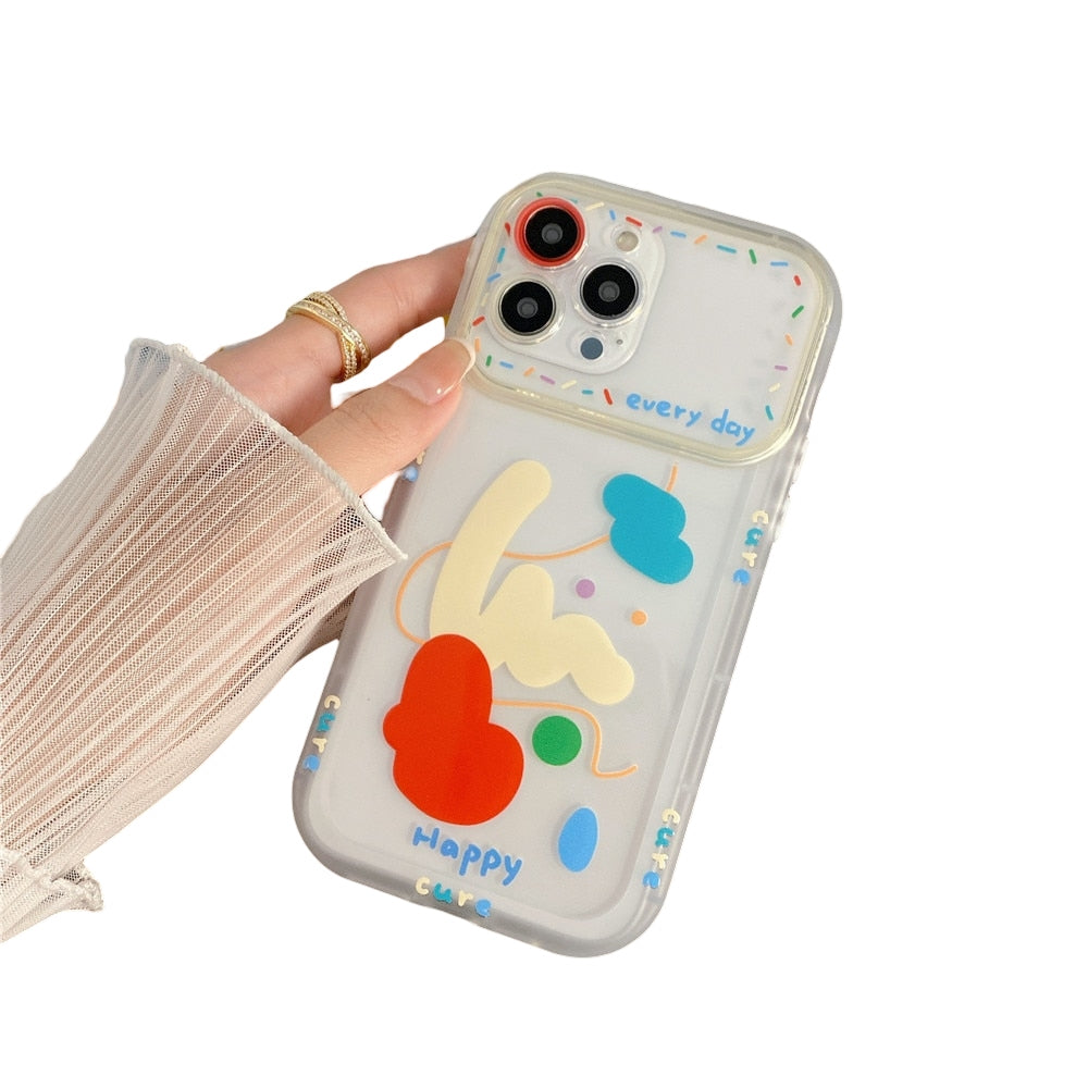 Anymob iPhone Abstract Silicone Soft Back Case With Color Camera Protection Phone Cover-Mobile Phone Cases-PEROZ Accessories