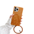 Anymob iPhone Case Orange Square Marble Shell Pattern WristBand Shockproof Soft Silicon Bracelet Cover-Mobile Phone Cases-PEROZ Accessories