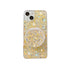Anymob iPhone Case Yellow Mirror Holder Gradient Glitter Soft Silicon Phone Back Cover-Mobile Phone Cases-PEROZ Accessories