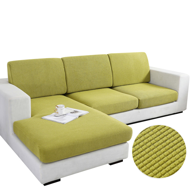 Anyhouz Sofa Cover Green Polyester Thick Stretchable Cushion For Living Room 1Pc Enlarge Size 90-130cm-Slipcovers-PEROZ Accessories