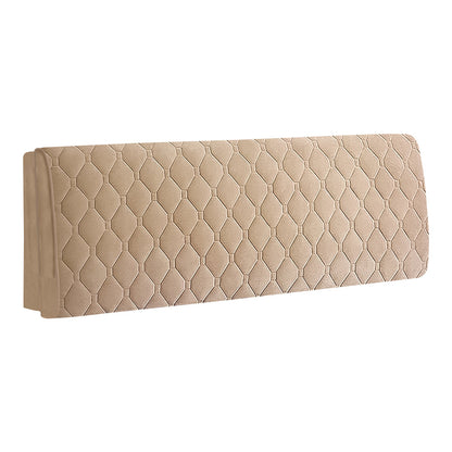 Anyhouz Headboard Cover Khaki Diamond Pattern Super Soft Smooth Quilted Velvet Bed Back Dust Protector Cover 120x70cm-Bed Headboard-PEROZ Accessories
