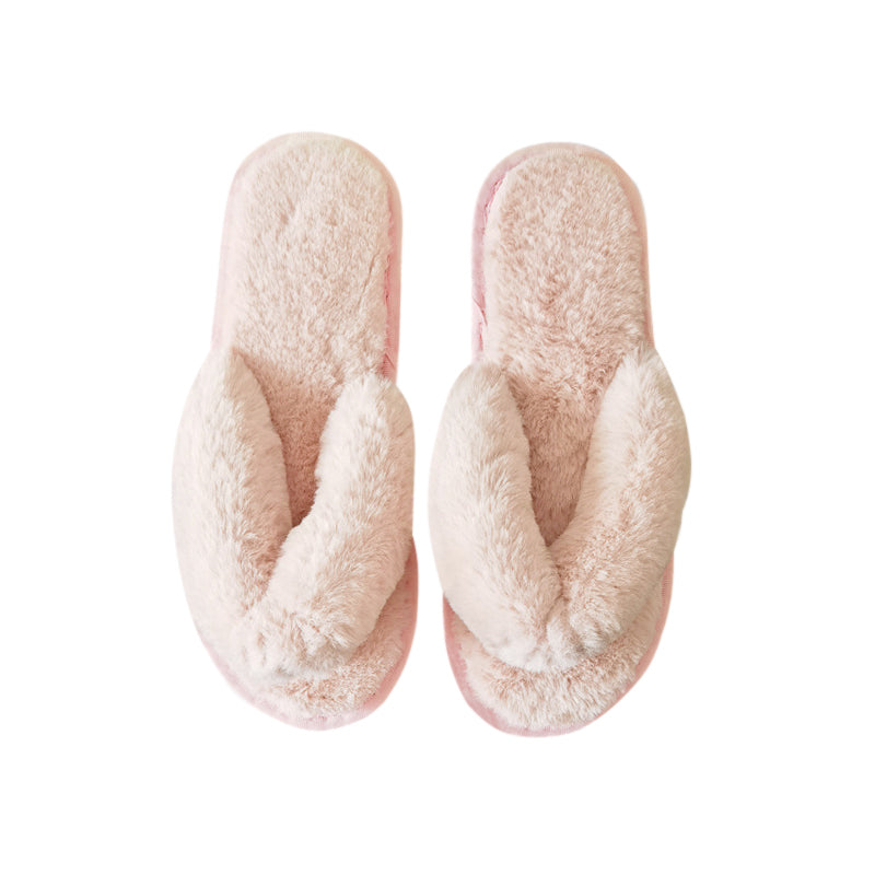 AnyStep Plush Slipper One Size 9-10 Flip Pink Warm Winter Comfortable Home Fluffy Indoor Slip On-Shoe Accessories-PEROZ Accessories