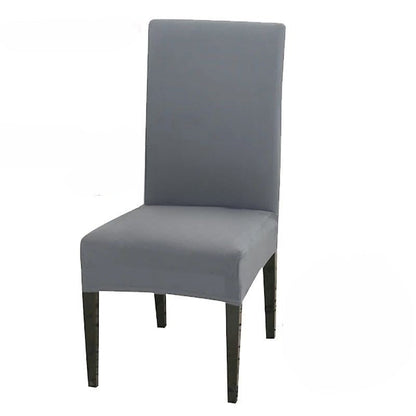 Anyhouz Chair Cover Ash Grey with Anti-Dirt and Waterproof Elastic Material for Dining Room Kitchen Wedding Hotel Banquet Restaurant-Chair Cover-PEROZ Accessories