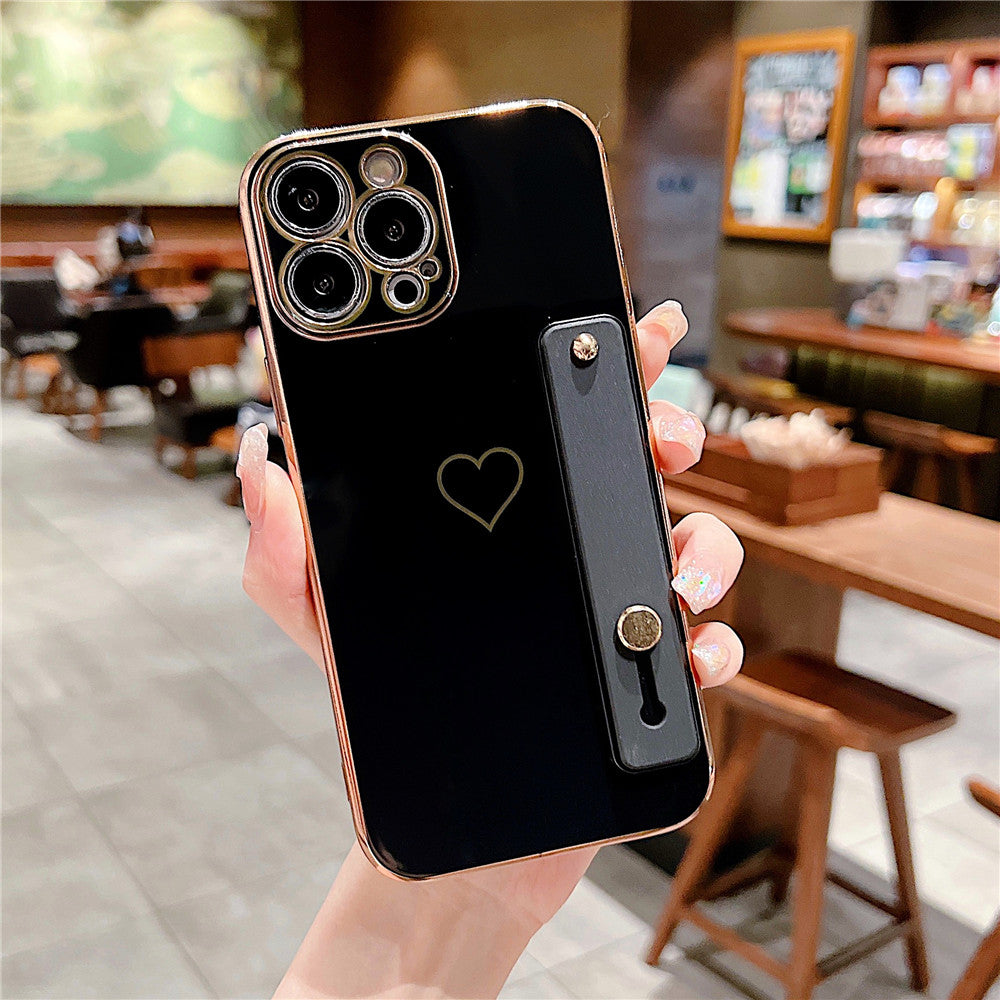 Anymob iPhone Case Gummy Black Universal Heart Space Holder Phone Cover-Mobile Phone Cases-PEROZ Accessories