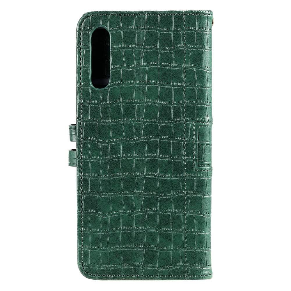 Anymob Samsung Green Leather Case Cover 3D Flip Wallet Phone Protection-Mobile Phone Cases-PEROZ Accessories