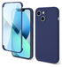 Anymob iPhone Blue Silicon Transparent Tempered Glass Shockproof Phone Case Soft Cover-Mobile Phone Cases-PEROZ Accessories