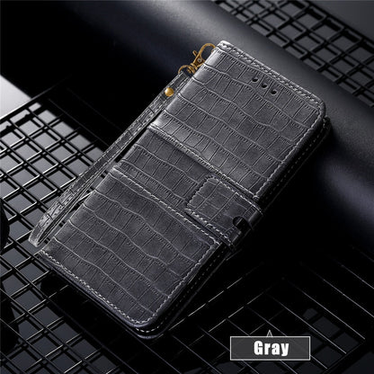 Anymob Samsung Grey Leather Case Cover 3D Flip Wallet Phone Protection-Mobile Phone Cases-PEROZ Accessories