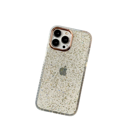 Anymob iPhone Case Yellow Glitter Soft Silicone Crystal Cover Sequins Bumper-Mobile Phone Cases-PEROZ Accessories