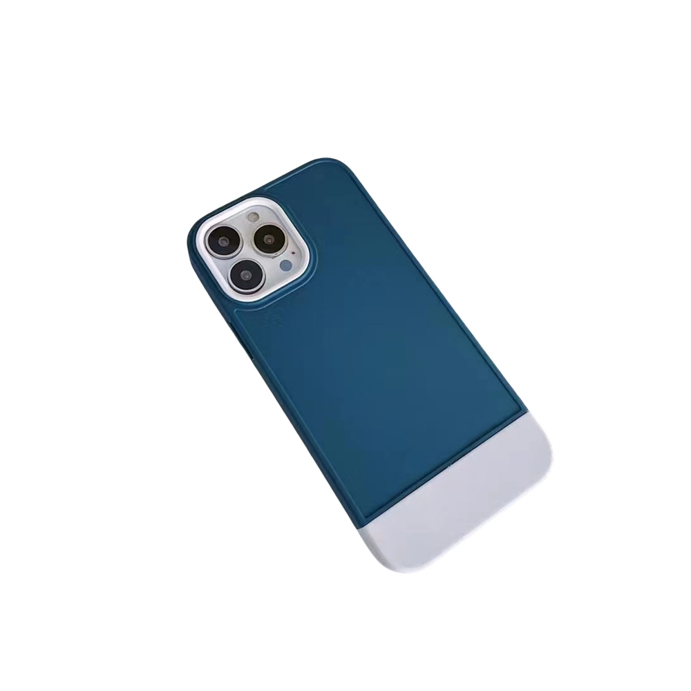 Anymob iPhone Blue And White Shockproof Armor Matte Phone Case Hard Plastic Bumper Cover-Mobile Phone Cases-PEROZ Accessories