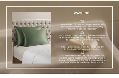 Anyhouz Pillowcase 50x75cm White Natural Mulberry Silk For Comfortable And Relaxing Home Bed-Pillowcases-PEROZ Accessories