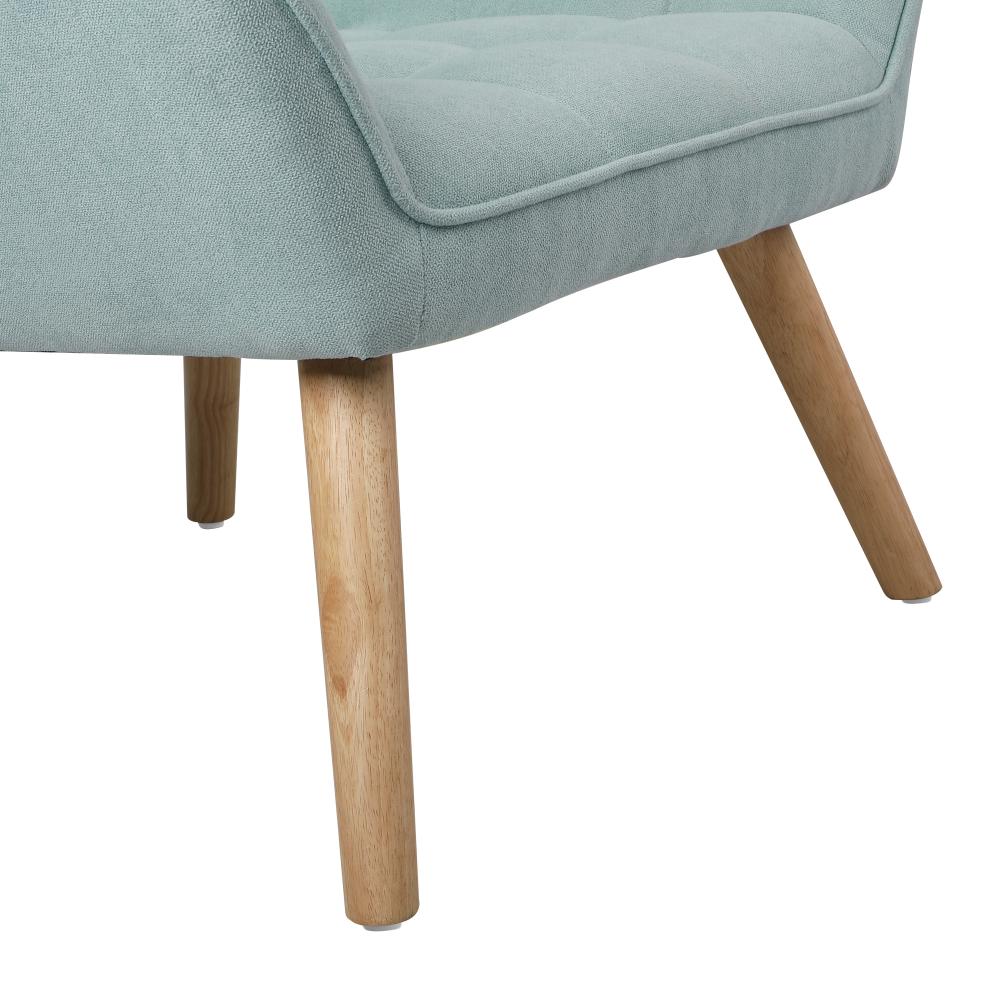 Oikiture Armchair Accent Chairs Sofa Lounge Fabric Upholstered Tub Chair Blue-Armchair-PEROZ Accessories