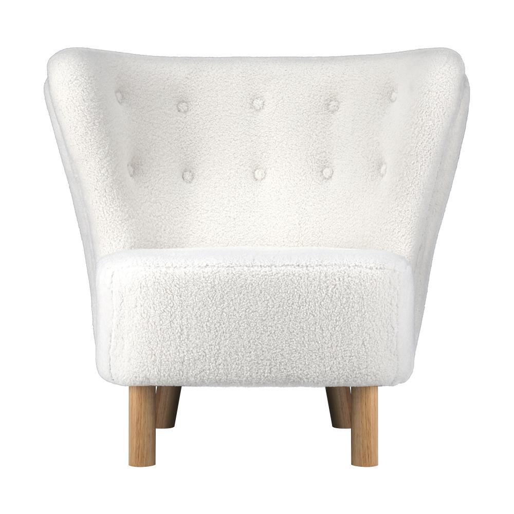 Oikiture Armchair Lounge Accent Chair Armchairs Couches Sofa Bedroom Wood White-Armchair-PEROZ Accessories