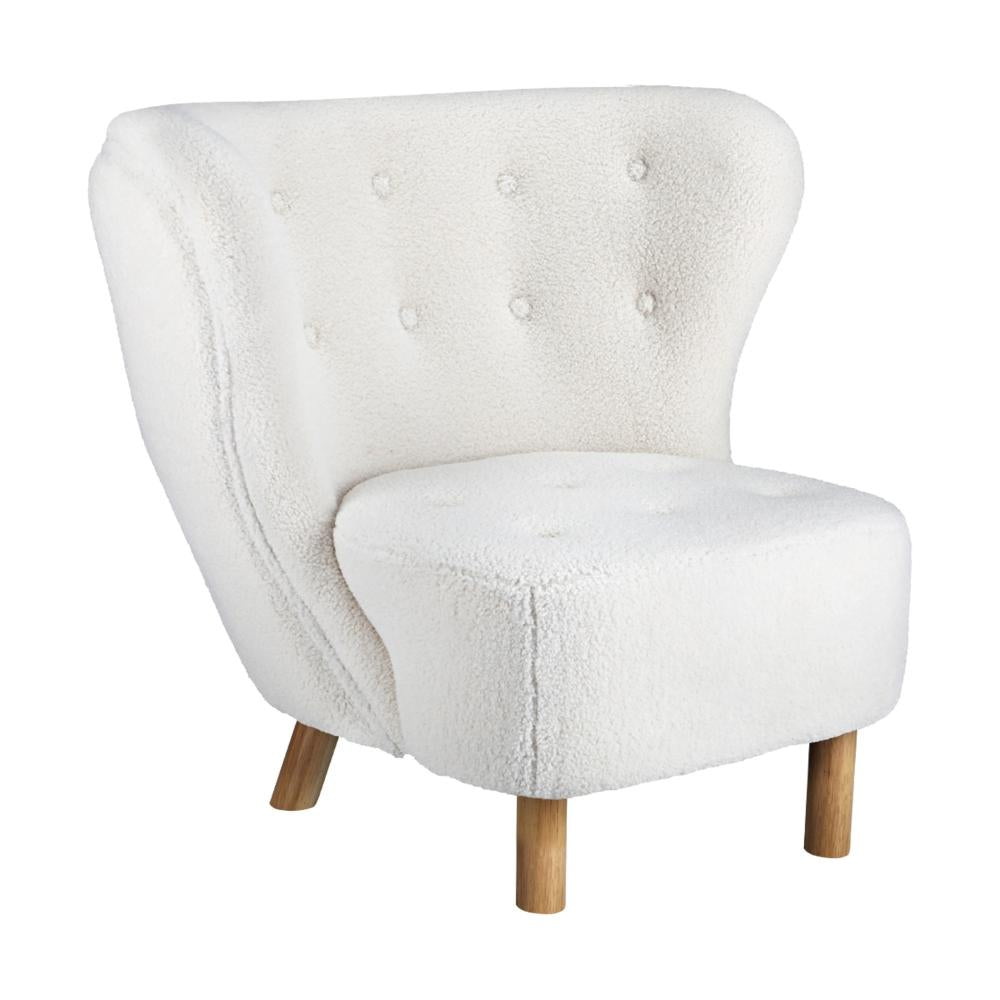 Oikiture Armchair Lounge Accent Chair Armchairs Couches Sofa Bedroom Wood White-Armchair-PEROZ Accessories