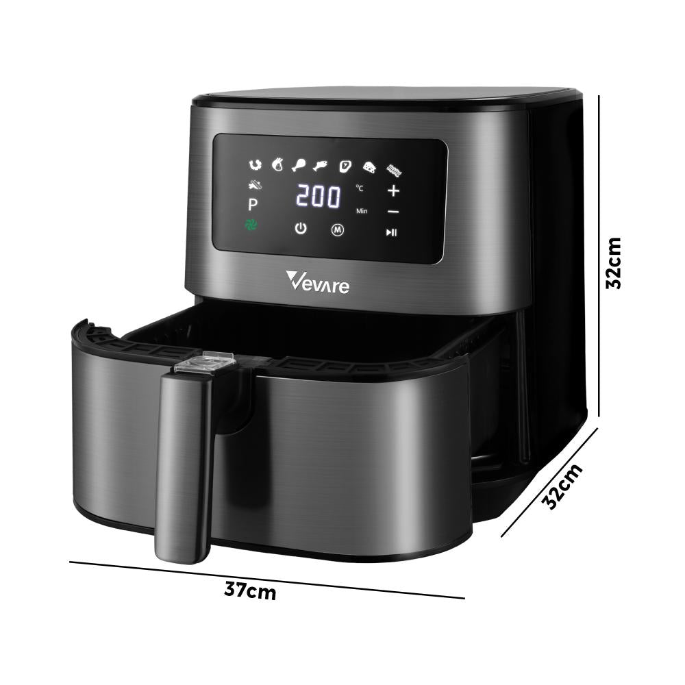 Vevare Air Fryer Electric Oven Oil Free Airfryer LCD Fryers Healthy Cooker 5.5L-Air Fryer-PEROZ Accessories