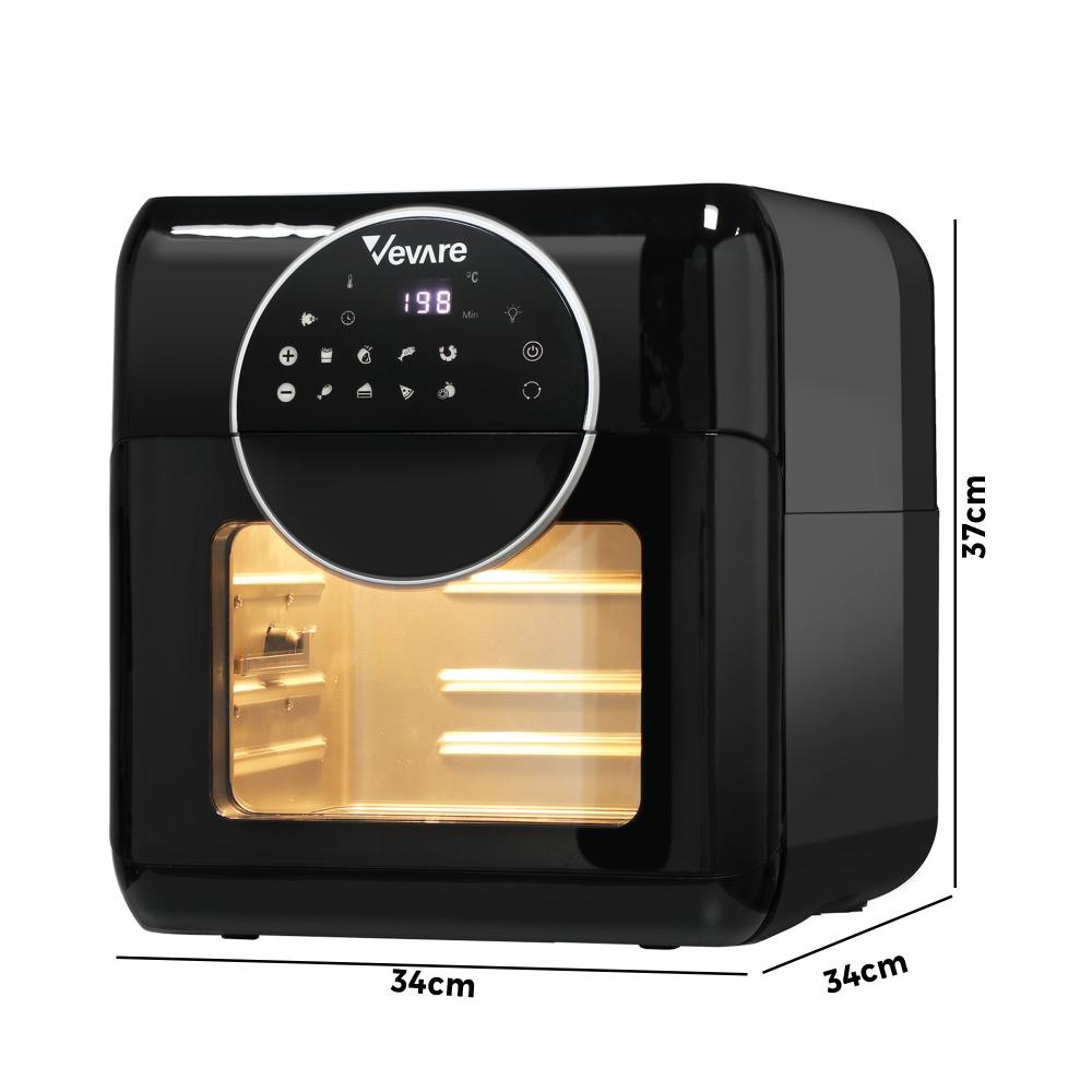Vevare Air Fryer 10L LCD Fryers Low Fat Oven Airfryer Kitchen Cooker 1500W-Air Fryer-PEROZ Accessories