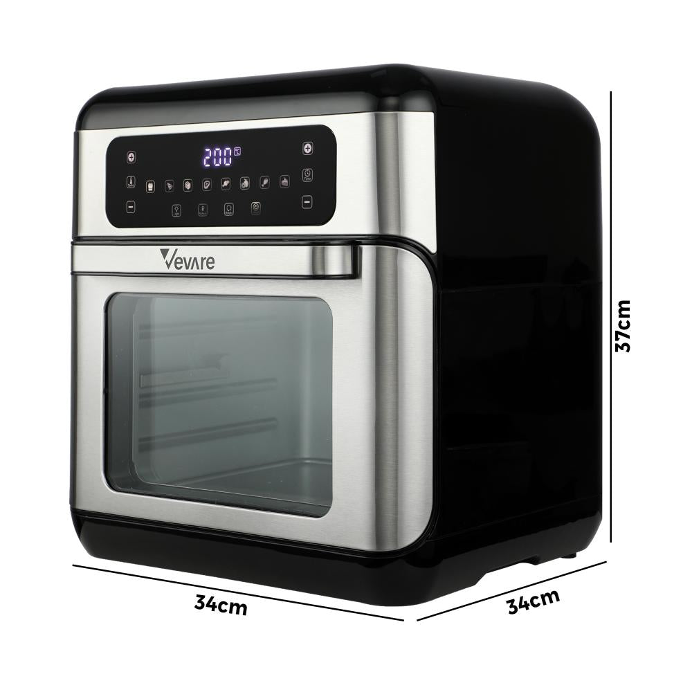 Vevare Air Fryer 10L LCD Fryers Oven Airfryer Kitchen Oil Free Cooker 1500W-Air Fryer-PEROZ Accessories