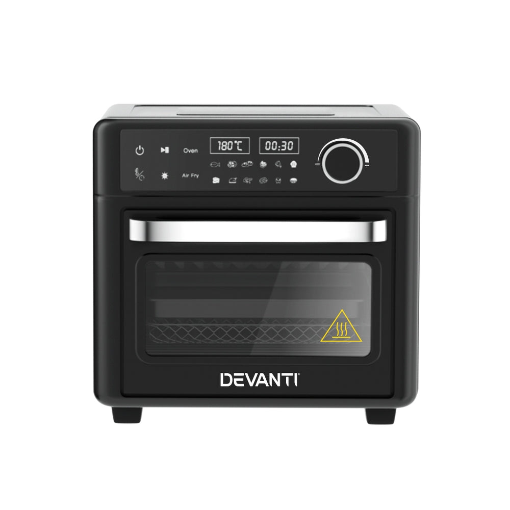 Devanti Air Fryer 15L LCD Fryers Oven-Appliances &gt; Kitchen Appliances-PEROZ Accessories
