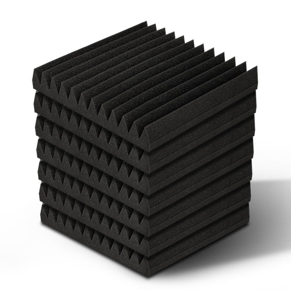 Alpha 40pcs Acoustic Foam Panels Tiles Studio Sound Absorbtion Wedge 30X30CM-Audio &amp; Video &gt; Acoustic Foam-PEROZ Accessories