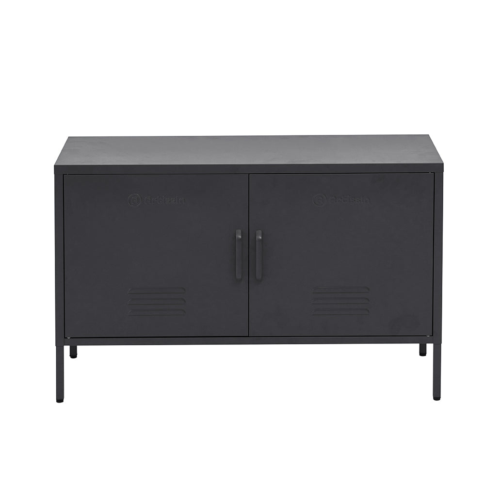 ArtissIn Buffet Sideboard Locker Metal Storage Cabinet - BASE Charcoal-Furniture &gt; Living Room - Peroz Australia - Image - 1