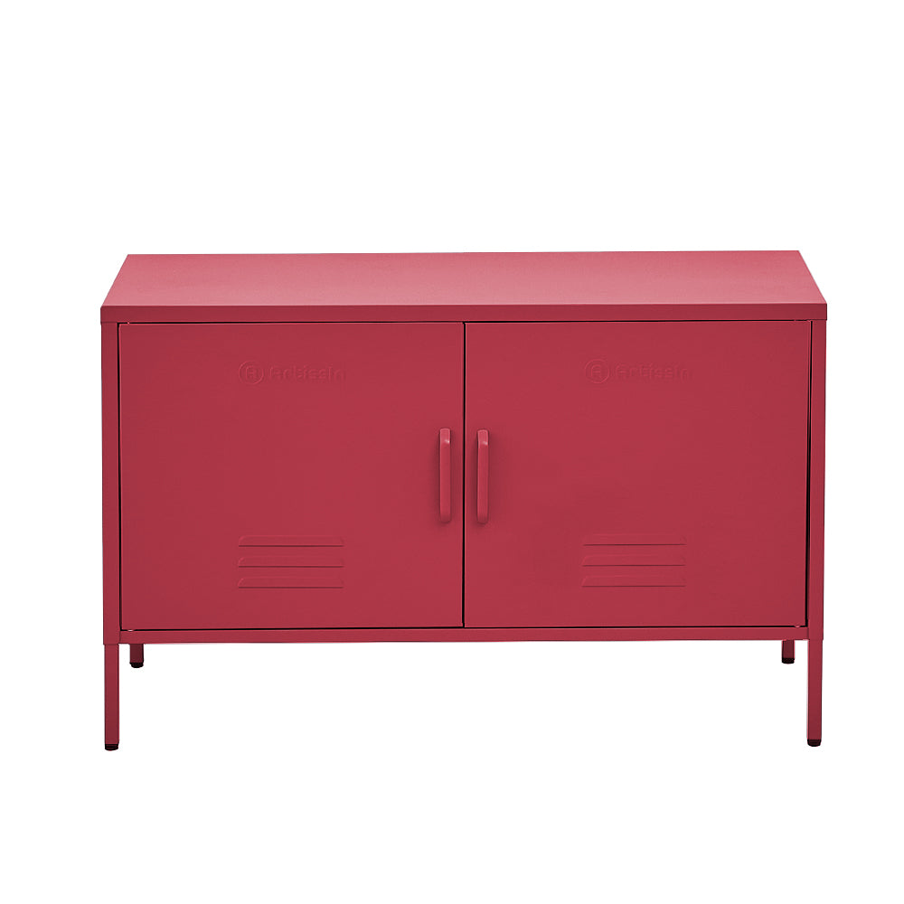 ArtissIn Buffet Sideboard Locker Metal Storage Cabinet - BASE Pink-Furniture &gt; Living Room - Peroz Australia - Image - 1