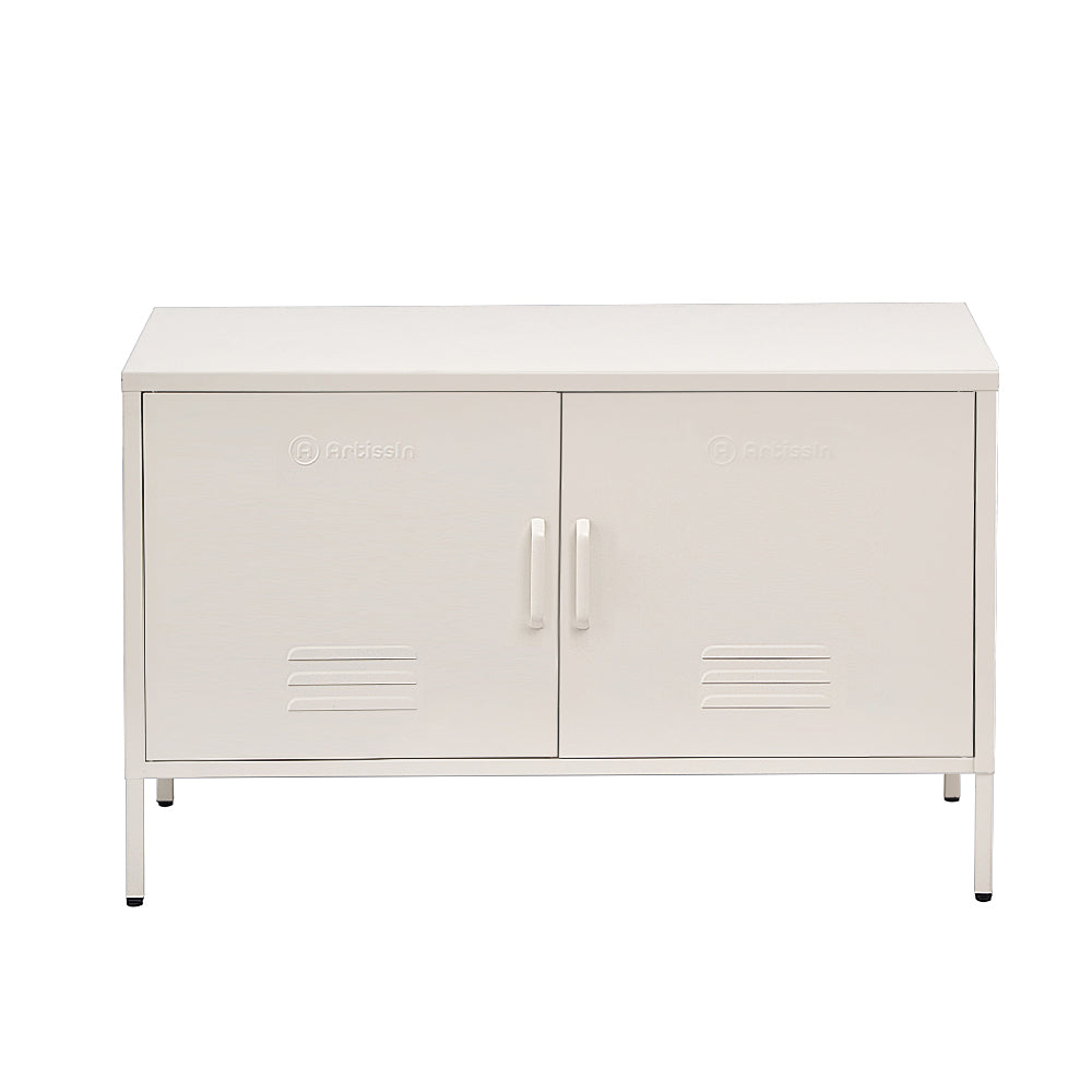 ArtissIn Buffet Sideboard Locker Metal Storage Cabinet - BASE White-Furniture &gt; Living Room - Peroz Australia - Image - 2